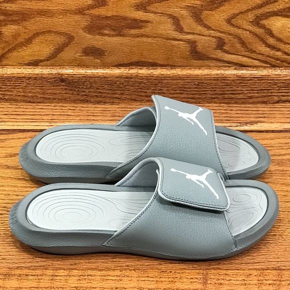 Jordan Hydro 6 Cool Grey White Wolf Grey Sandals - Picture 3 of 6